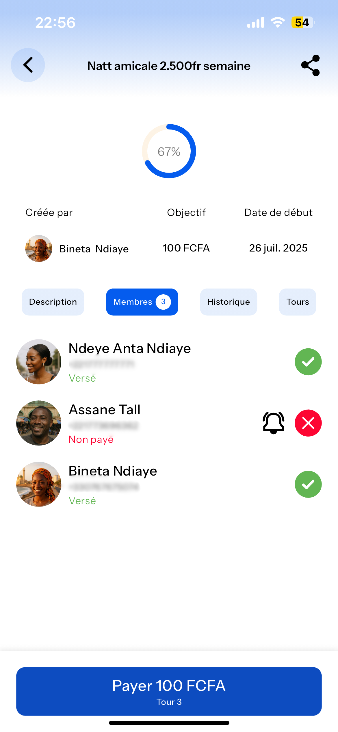 Transparence - Maman Tontine App Screenshot